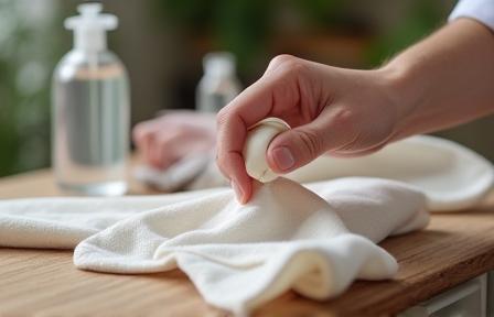 Stain removal demonstration